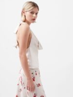 Ennis Satin Halter Neck Cowl Top - Image 4